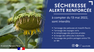 Restriction des usages de l'eau à partir du réseau d'eau potable
